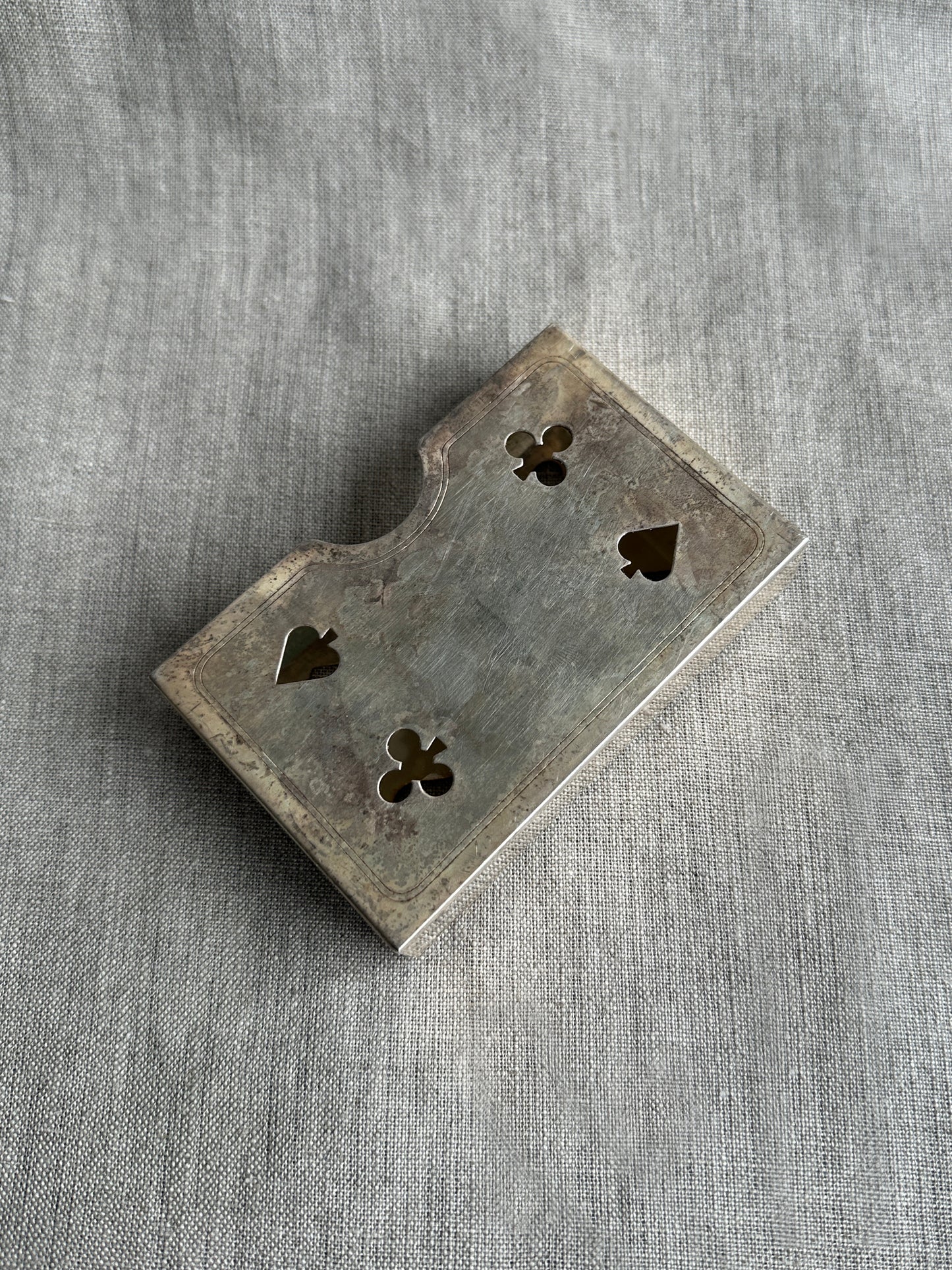 Antique French playing card case