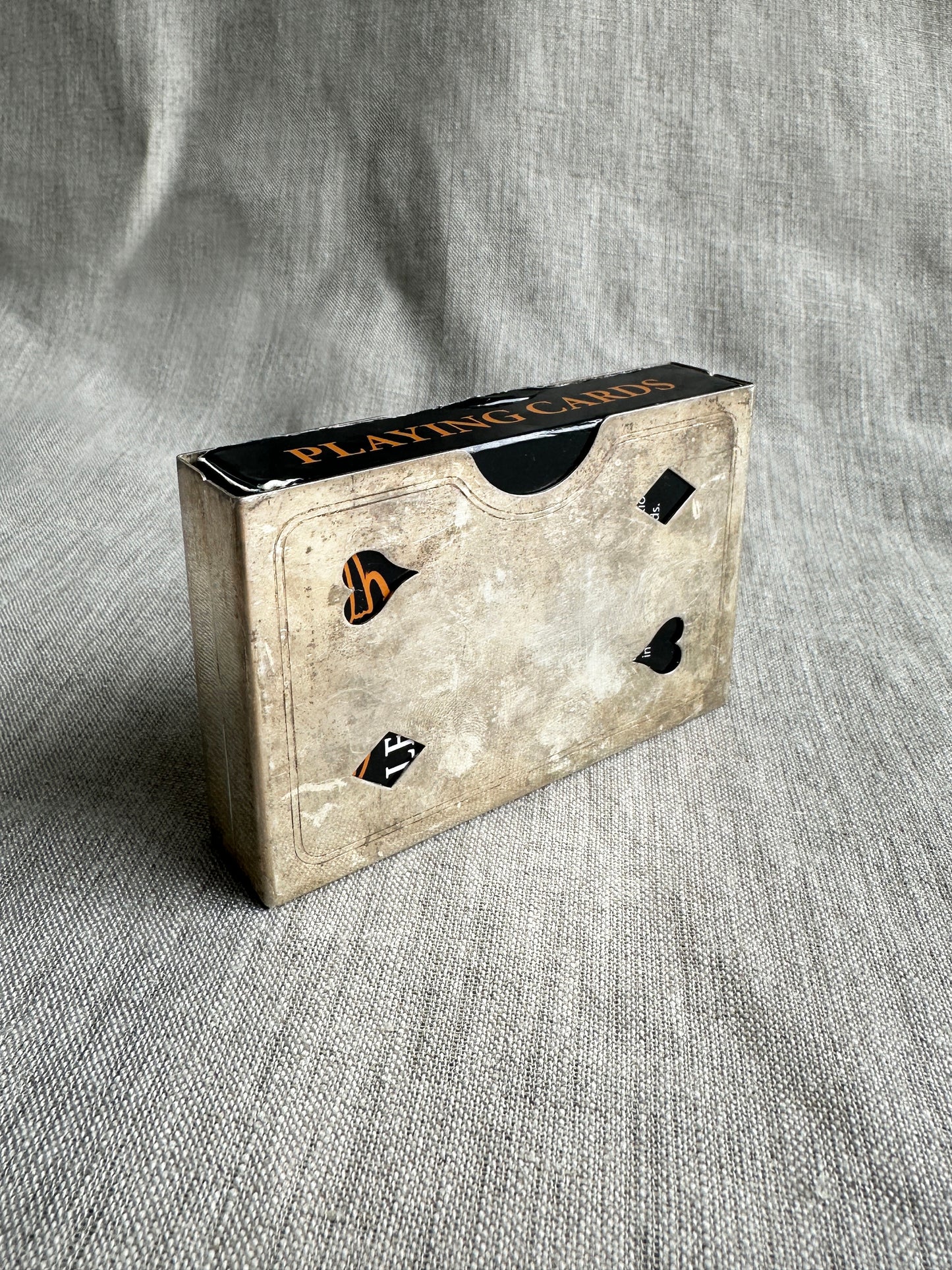 Antique French playing card case