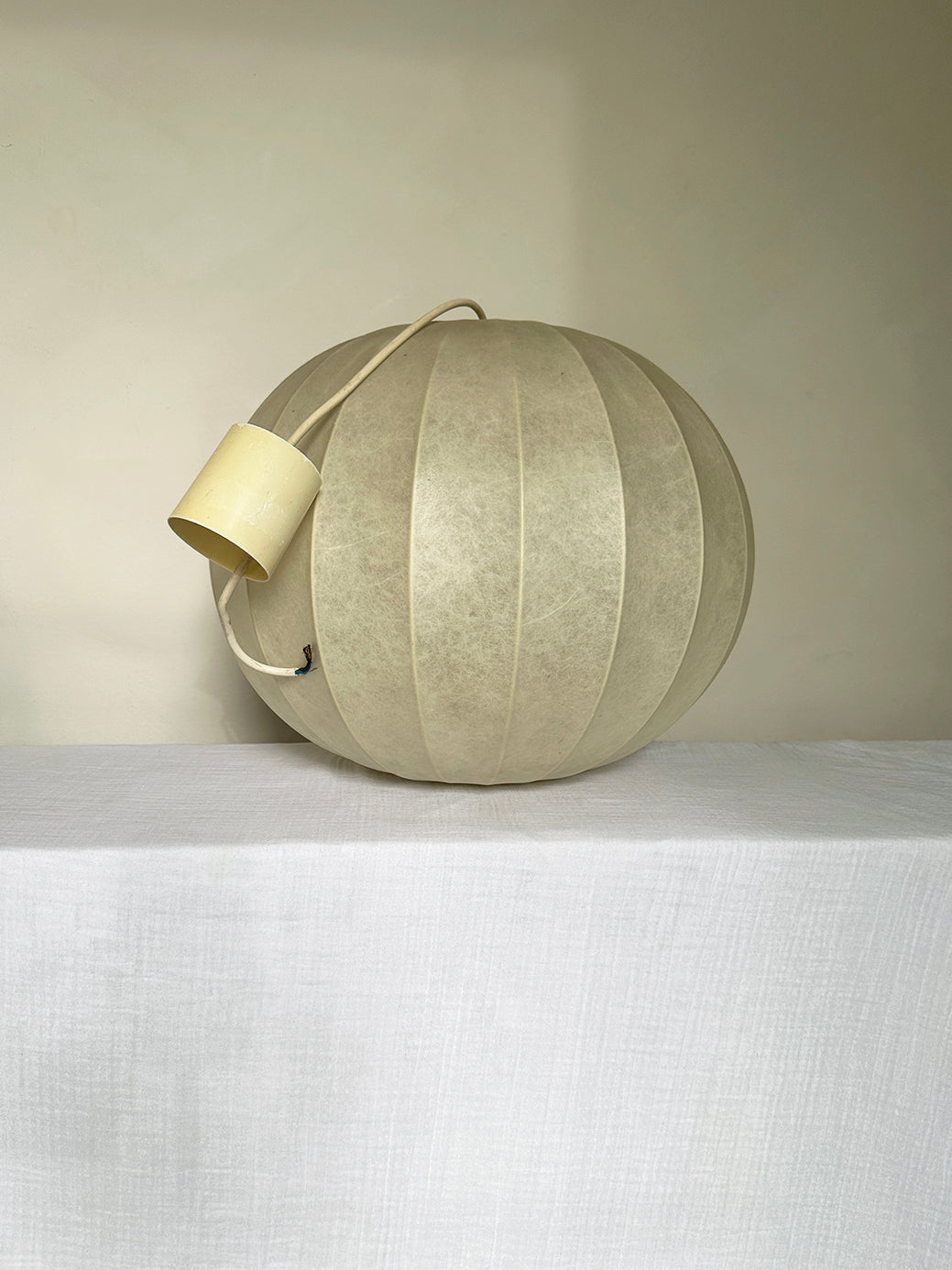 an iconic midcentury modern pendant light designed by Achille Castiglioni, Italy 1960s