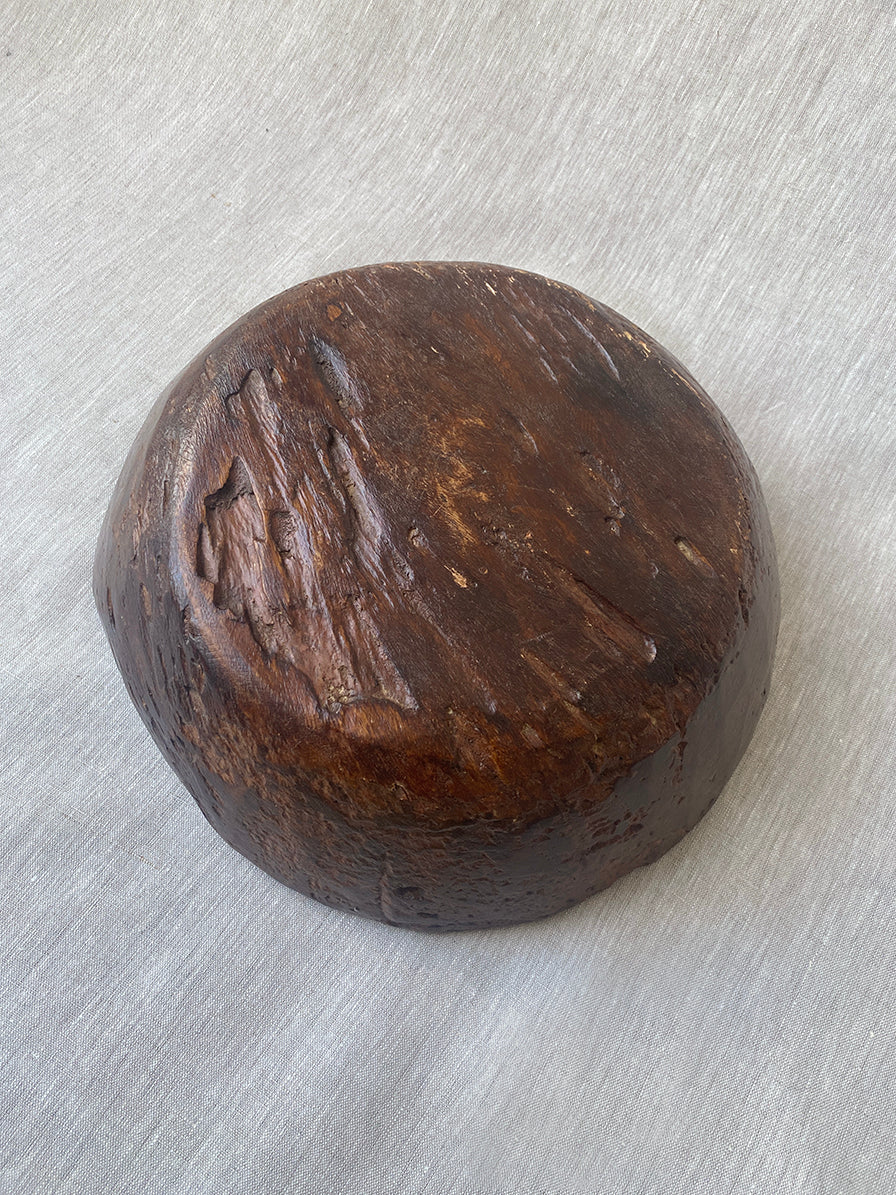 a primitive hand carved african bowl