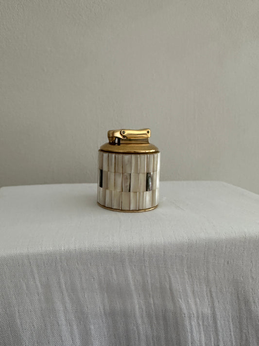 Vintage mother of pearl table lighter