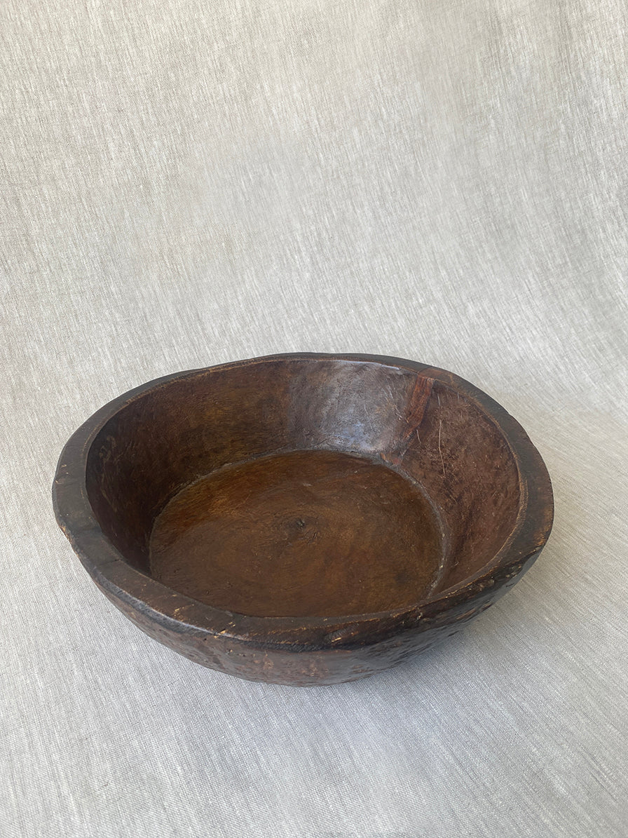 a primitive hand carved african bowl 