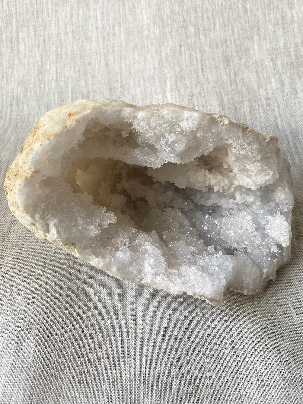 a selection of quartz geode crystals